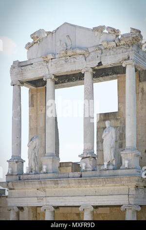 Restes de l'ancien théâtre romain de Philippopolis à Plovdiv, Bulgarie Banque D'Images