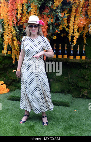 JERSEY CITY, NJ - JUIN 02 : Client assiste à la 11e édition de Veuve Clicquot Polo Classic à Liberty State Park le 2 juin 2018 à Jersey City, New Jersey. People : Guest Banque D'Images