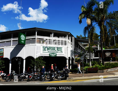 L'Imperial Hotel à Eumundi, Sunshine Coast, Queensland, Australie. Banque D'Images