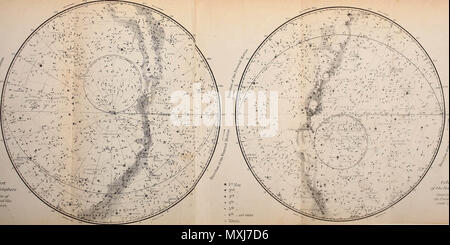 "Éléments d'astronomie : accompagné de nombreuses illustrations, une représentation en couleur de l'énergie solaire, et les spectres stellaires, nébulaire, et les cartes de la céleste et du nord de l'hémisphère sud' (1875) Banque D'Images