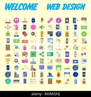 Ensemble d'icônes, Pack universel de qualité, Big Icon Collection. Vector illustration Illustration de Vecteur
