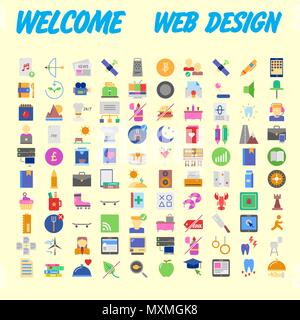 Ensemble d'icônes, Pack universel de qualité, Big Icon Collection. Vector illustration Illustration de Vecteur