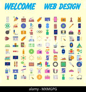 Ensemble de 100 icônes de haute qualité télévision. Vector illustration Illustration de Vecteur