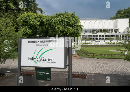 Un jardin botanique Palmengarten, situé dans le district de Westend-Süd, Frankfurt am Main, Hesse, Allemagne. Banque D'Images