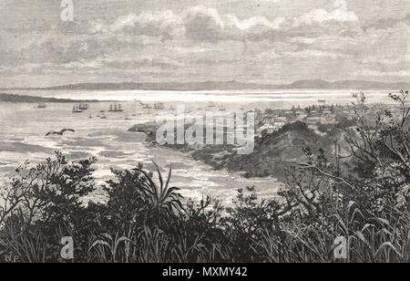 La baie de Maputo (Delagoa Bay) Afrique du Sud. Mozambique 1890. L'Illustrated London News Banque D'Images