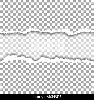 Trou déchiré sans couture sur papier Illustration de Vecteur