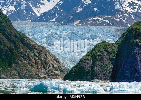 Sawyer Gletscher am fjord Tracy Arm, Alaska, USA, Nordpazifik | Sawyer glacier à fjord Tracy Arm, en Alaska, le Pacifique Nord, USA Banque D'Images