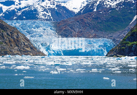 Sawyer Gletscher am fjord Tracy Arm, Alaska, USA, Nordpazifik | Sawyer glacier à fjord Tracy Arm, en Alaska, le Pacifique Nord, USA Banque D'Images