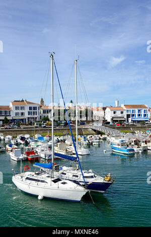 Ile d'Yeu island (nord-ouest de la France) Port-Joinville Banque D'Images