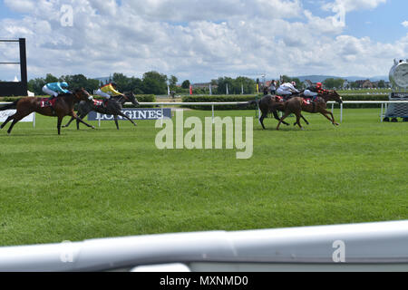 Course de chevaux Baden-Baden, 2 juin 2018, Baden Racing de l'événement du printemps, la race 3, destiné à récompenser de jeunes jockeys Banque D'Images