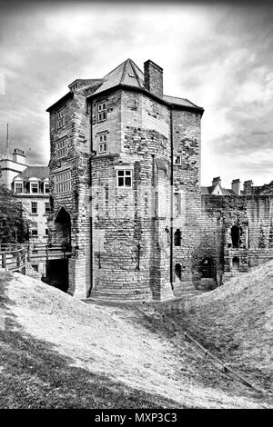 Newcastle sur Tyne Porte Noire Museum Castle Garth Banque D'Images