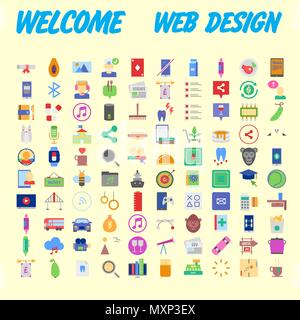 Ensemble de 100 icônes de ligne mince moderne universelle pour le web et mobile. Vector illustration Illustration de Vecteur