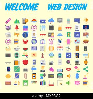 Ensemble de 100 icônes de ligne mince moderne universelle pour le web et mobile. Vector illustration Illustration de Vecteur