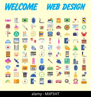 Ensemble de 100 icônes de ligne mince moderne universelle pour le web et mobile. Vector illustration Illustration de Vecteur