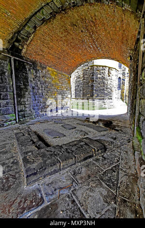 Newcastle sur Tyne Porte Noire Museum Castle Garth ancienne Monkchester Anglo saxon church Banque D'Images