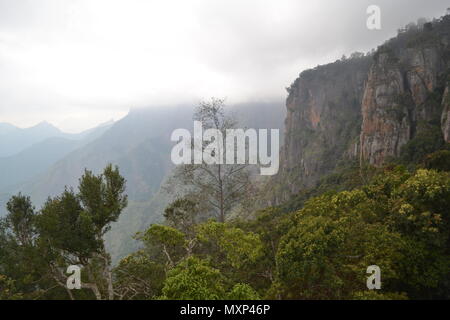 Vue à Kodaikkanal pilier Rocks Banque D'Images