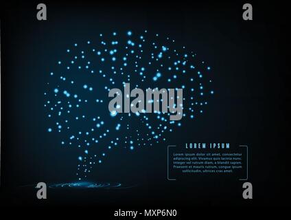 Concept créatif du cerveau humain, vector illustration. Illustration de Vecteur