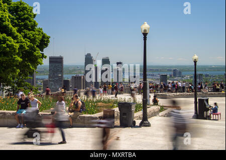 Montréal, CA - 3 juin 2018 : Ville de Montréal du Mont Royal Lookout Banque D'Images