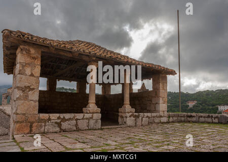 Lieu de réunion publique, Ulica Dolac, Lastovo, Dubrovnik-Neretva, Croatie Banque D'Images