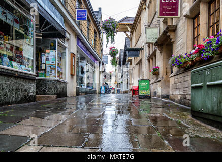 La pagaille par temps humide dans la région de Bradford on Avon, Wiltshire, Royaume-Uni prise le 25 août 2014 Banque D'Images