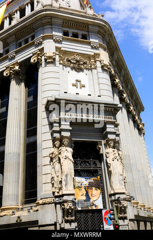 Siège de l'Institut Cervantes, Alcala, Madrid, Espagne. Mai 2018 Banque D'Images