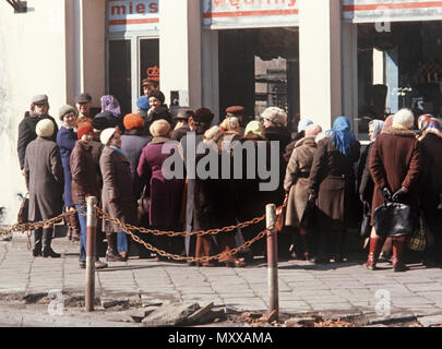 File d'alimentation en banlieue de Varsovie, Pologne Banque D'Images