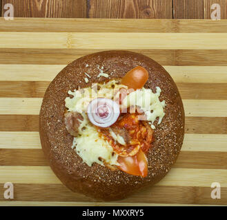 Bacon Fromage piment Dip , Creole Contessa close up Banque D'Images