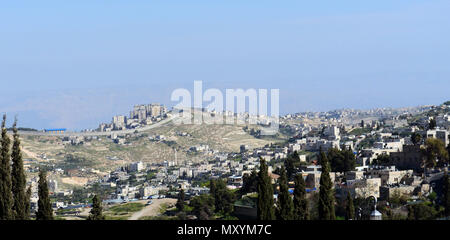 Mur de Cisjordanie par Israël à Jérusalem-Est. Banque D'Images