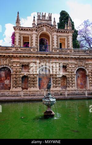 Alaczar palace Seville Banque D'Images