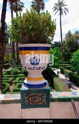 Alaczar palace Seville Banque D'Images