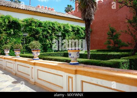 Alaczar palace Seville Banque D'Images