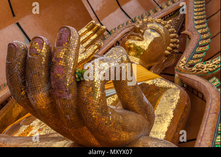 Wat Tham Seu ou Temple du Grand Bouddha. Ban Muang Tambon Muang 3 Um Chum Chum, Amphoe Tha Muang, Kanchanaburi. Thaïlande Banque D'Images