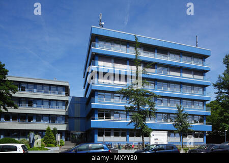 Immeuble de bureaux moderne bleue, Osnabruck, Basse-Saxe, Osnabruck, Allemagne, Europe je modernes blaues et administratifs Bürogebäude, Osnabrück, Allemagne, Osnabrüc Banque D'Images