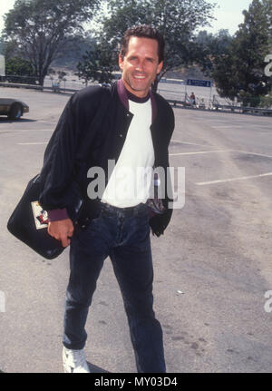 LOS ANGELES, CA - le 17 août : l'Acteur Gregory Harrison participe à des étoiles de Hollywood le 17 août 1991 au Dodger Stadium à Los Angeles, Californie. Photo de Barry King/Alamy Stock Photo Banque D'Images