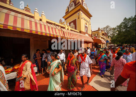 Les visiteurs indiens, Birla Mandir Temple Laxminarayan à New Delhi, Inde Banque D'Images