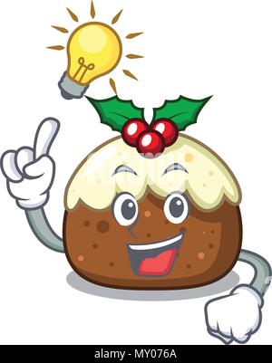 Vous avez une idée gâteau de fruit mascot cartoon Illustration de Vecteur
