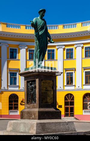 Monument à la Duc de Richelieu, Odessa, Ukraine Banque D'Images