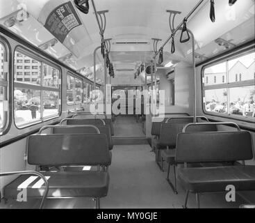 Brisbane City Council's première Volvo bus, 10 septembre 1976. Brisbane City Council a acheté 98 autobus Volvo B59 qui ont été livrées entre 1976 et 1978. Beaucoup ont survécu en service jusqu'en 1997. Banque D'Images