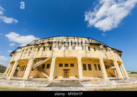 Vue extérieure du Presidio Modelo, prison modèle, construit à la fin des années 1920, sur l'Isla de la Juventud, Cuba Banque D'Images