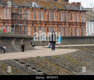 Sheerness, Kent, UK. 5 juin, 2018. Météo France : un gris, nuageux, venteux et froid matin de Sheerness, Kent. Credit : James Bell/Alamy Live News Banque D'Images