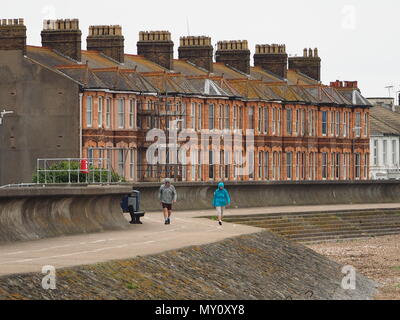 Sheerness, Kent, UK. 5 juin, 2018. Météo France : un gris, nuageux, venteux et froid matin de Sheerness, Kent. Credit : James Bell/Alamy Live News Banque D'Images