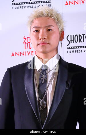 Tokyo, Japon. 4 juin, 2018. Hayato Komori, mini shorts Film Festival & Asia 2018 Cérémonie d'ouverture à Tokyo, Japon le 4 juin 2018. Credit : Naoki Nishimura/AFLO/Alamy Live News Banque D'Images