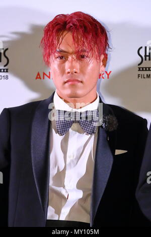 Tokyo, Japon. 4 juin, 2018. Yuta Nakatsuka, mini shorts Film Festival & Asia 2018 Cérémonie d'ouverture à Tokyo, Japon le 4 juin 2018. Credit : Naoki Nishimura/AFLO/Alamy Live News Banque D'Images