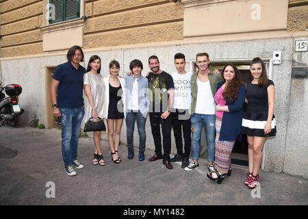 Rome, Italie. Le 05 juin, 2018. Rome : une séance de la série TV 'Dautres delle Fate" diffusé sur la5. Dans l'image : l'acteur avec Anna Mirabile producteur indépendant : Crédit Photo Agency/Alamy Live News Banque D'Images