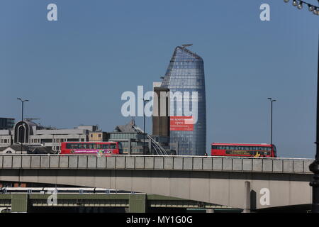 Londres - le 4 mai 2018. Un Blackfriars, un développement de 52 étages 170 m de hauteur, construite par Saint George South London Limited, n° 1 Blackfriars Banque D'Images