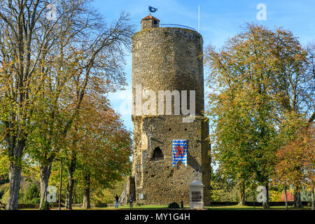 France, Vendée, Vouvant, étiqueté Les Plus Beaux Villages de France (Les Plus Beaux Villages de France), la tour Mélusine // France, Vendée (85), Banque D'Images