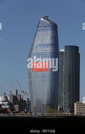 Londres - le 4 mai 2018. Un Blackfriars, un développement de 52 étages 170 m de hauteur, construite par Saint George South London Limited, n° 1 Blackfriars Banque D'Images