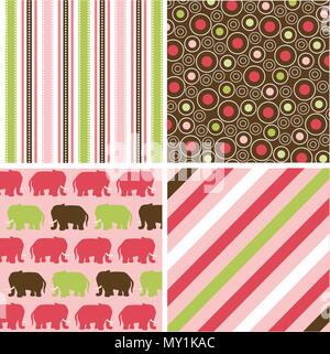 Les modèles sans couture avec texture tissu Illustration de Vecteur