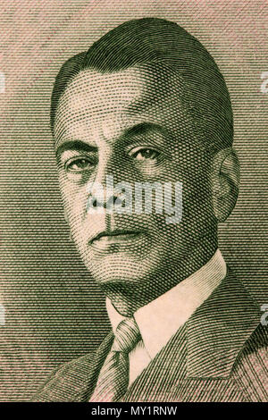 Manuel Luis Quezón portrait de l'ancien peso philippin Banque D'Images