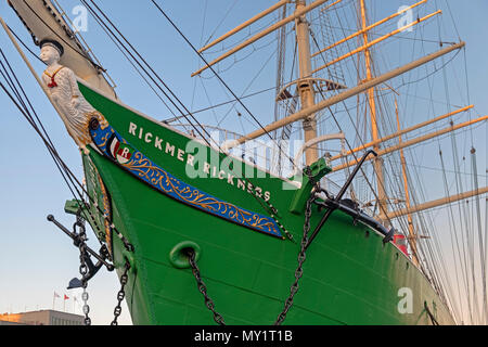 Rickmer Rickmers sailing ship Landungsbrücken Hambourg Allemagne Banque D'Images